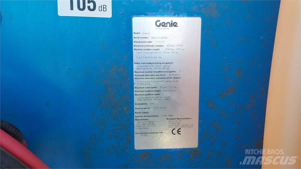 Genie S60HCE Ανυψωτήρες με τηλεσκοπικό βραχίονα