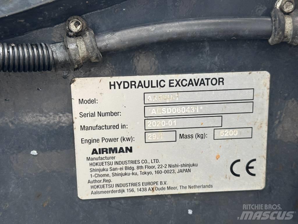 Airman AX 55 Εκσκαφάκι (διαβολάκι) < 7t