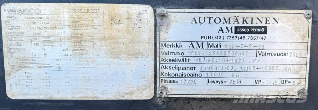 AM VKP-2+2-38 Αφαιρετές ρυμούλκες