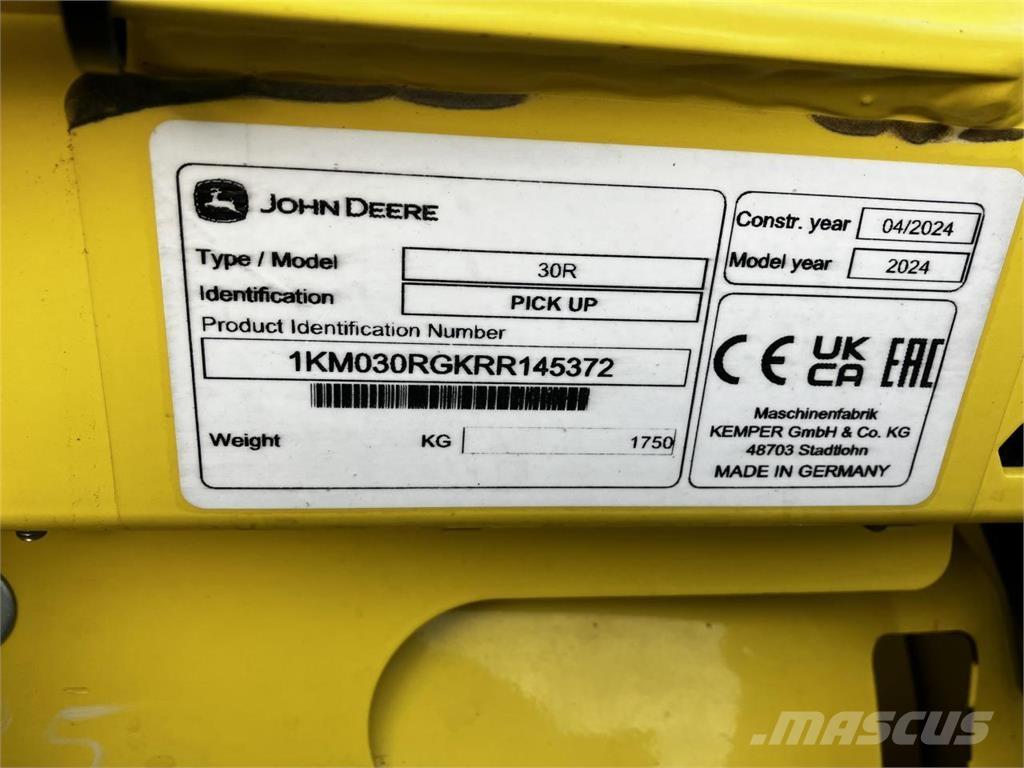 John Deere 30R Εξαρτήματα θεριζοαλωνιστικών μηχανών