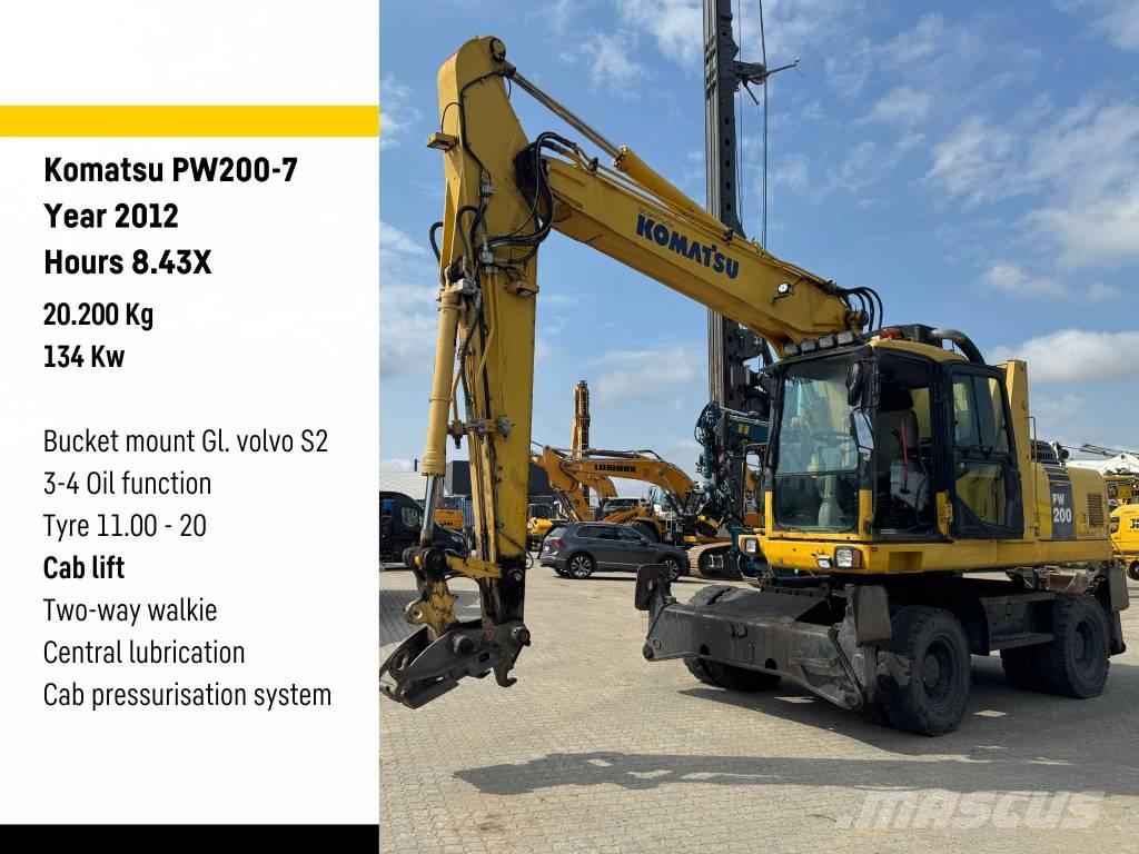 Komatsu PW 200-7 Εκσκαφείς με τροχούς - λάστιχα