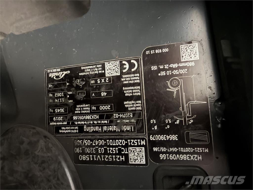 Linde E 20PH-02 Ηλεκτρικά περονοφόρα ανυψωτικά κλαρκ