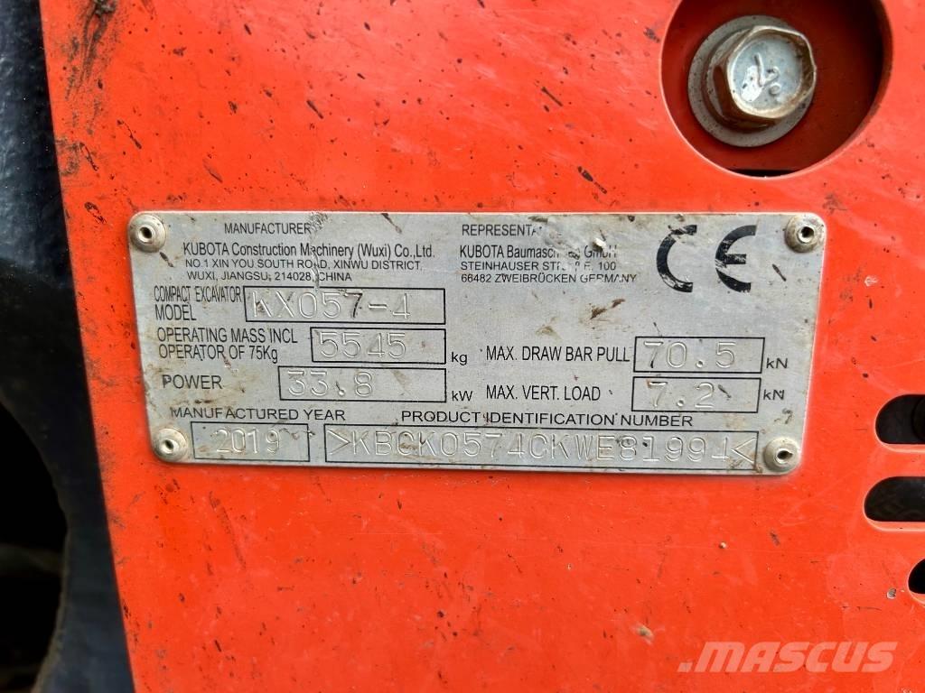 Kubota KX 057-4 Εκσκαφάκι (διαβολάκι) < 7t