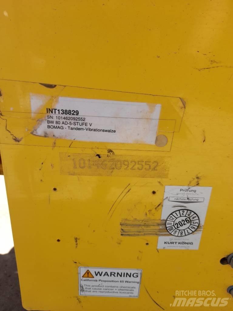 Bomag BW 80 AD-5 Οδοστρωτήρες διπλού κυλίνδρου