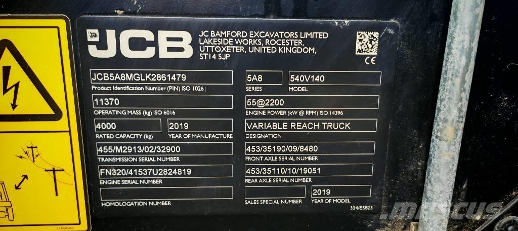 JCB 540-140 Τηλεσκοπικοί ανυψωτές