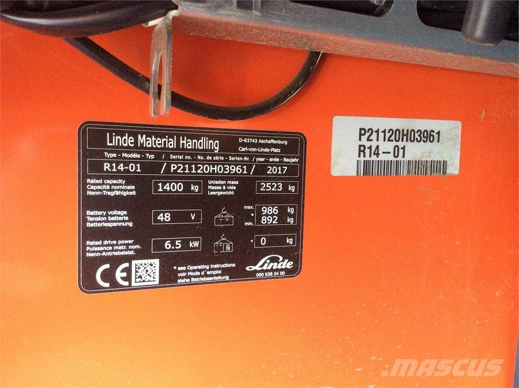 Linde R14 Ανυψωτικά στενών δρόμων