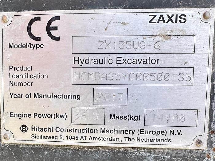 Hitachi ZX135US-6 Ειδικοί εκσκαφείς
