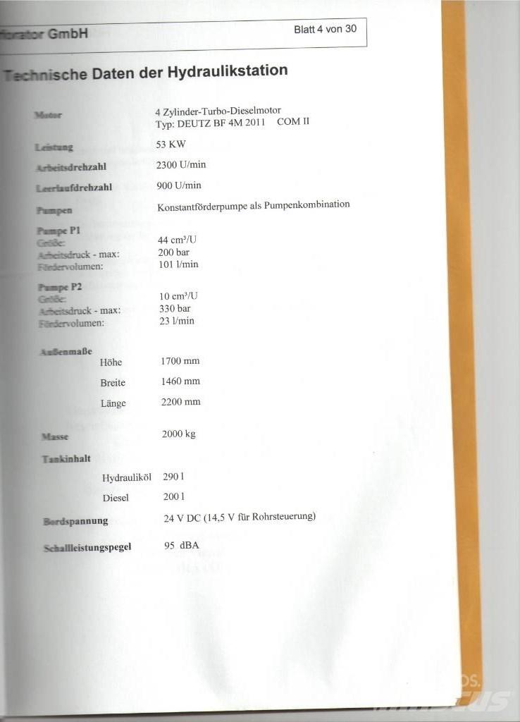  Perforator PBA100G Εξοπλισμός οριζόντιων διατρήσεων