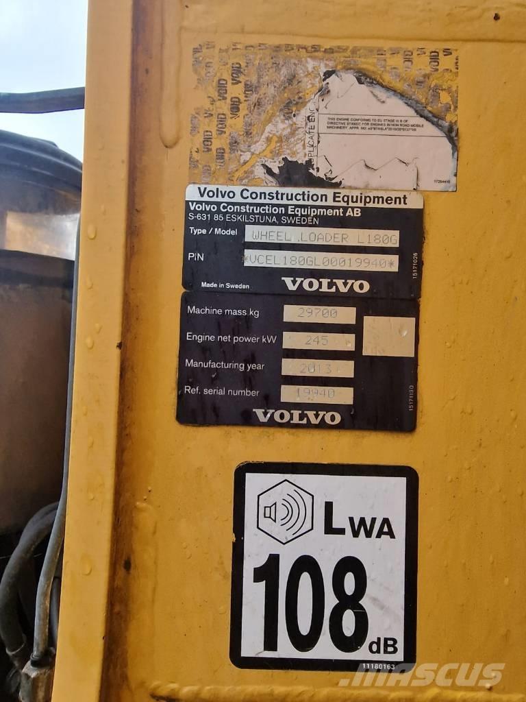 Volvo L180G Bj 2013' Φορτωτές με λάστιχα (Τροχοφόροι)