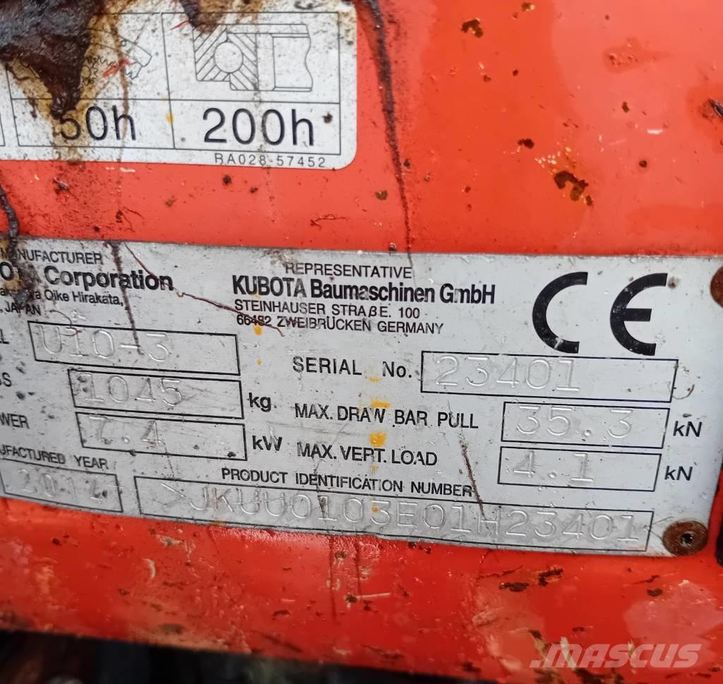 Kubota U 10-3 Εκσκαφάκι (διαβολάκι) < 7t