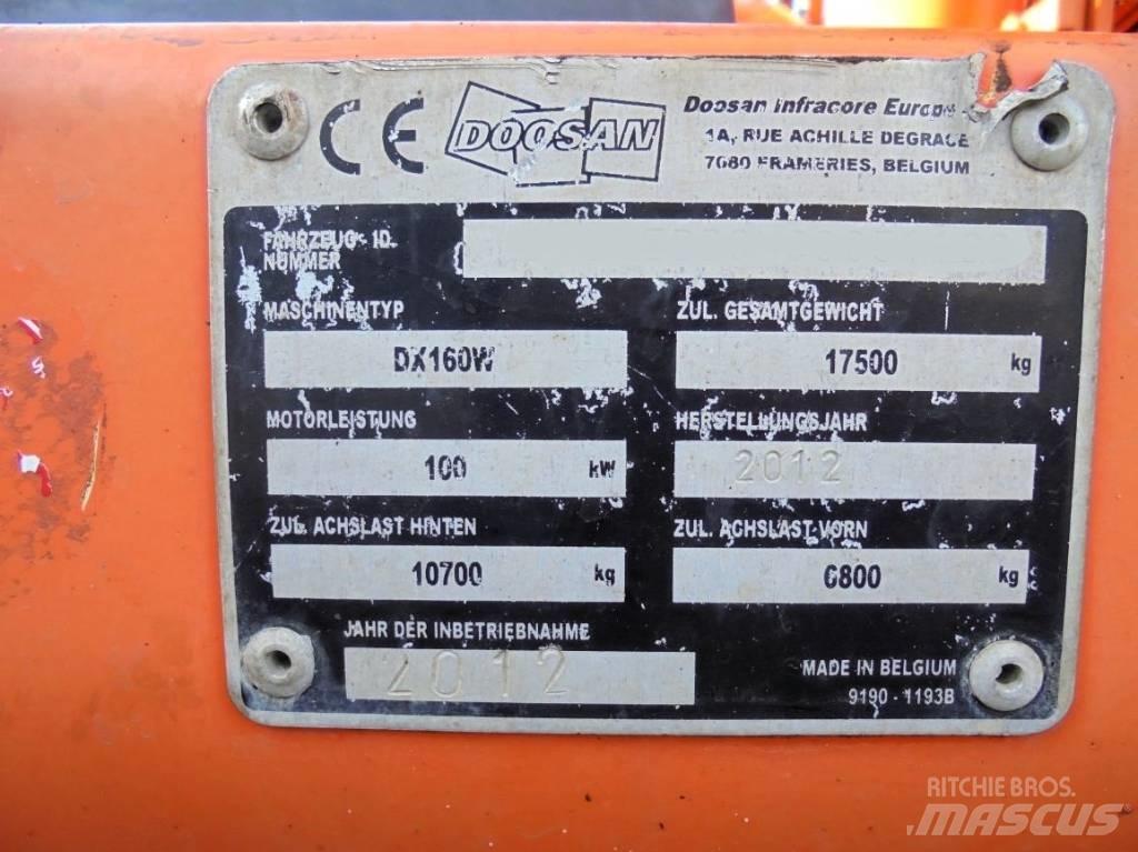 Doosan DX 160 W Εκσκαφείς με τροχούς - λάστιχα