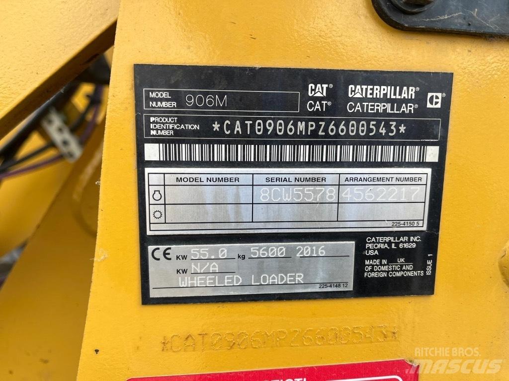 CAT 906M Φορτωτές με λάστιχα (Τροχοφόροι)