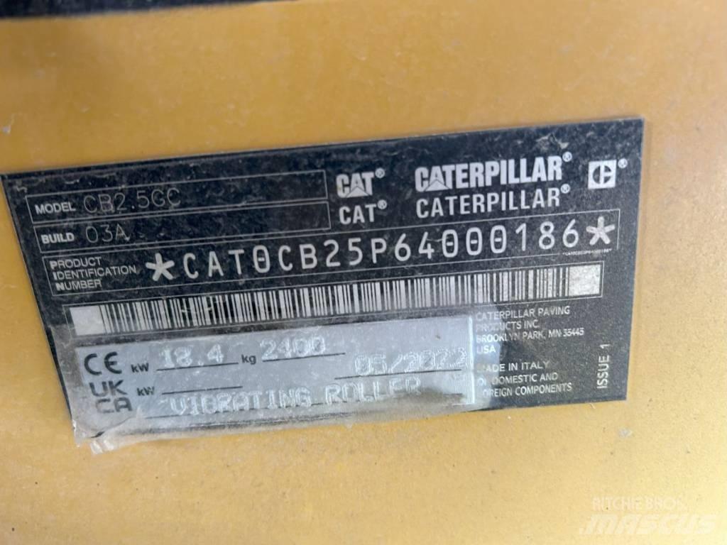 CAT CB 2.5GC Οδοστρωτήρες διπλού κυλίνδρου