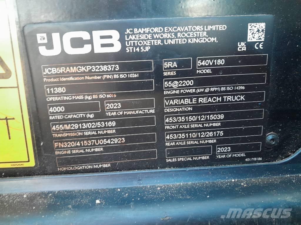 JCB 540.180 Τηλεσκοπικοί ανυψωτές