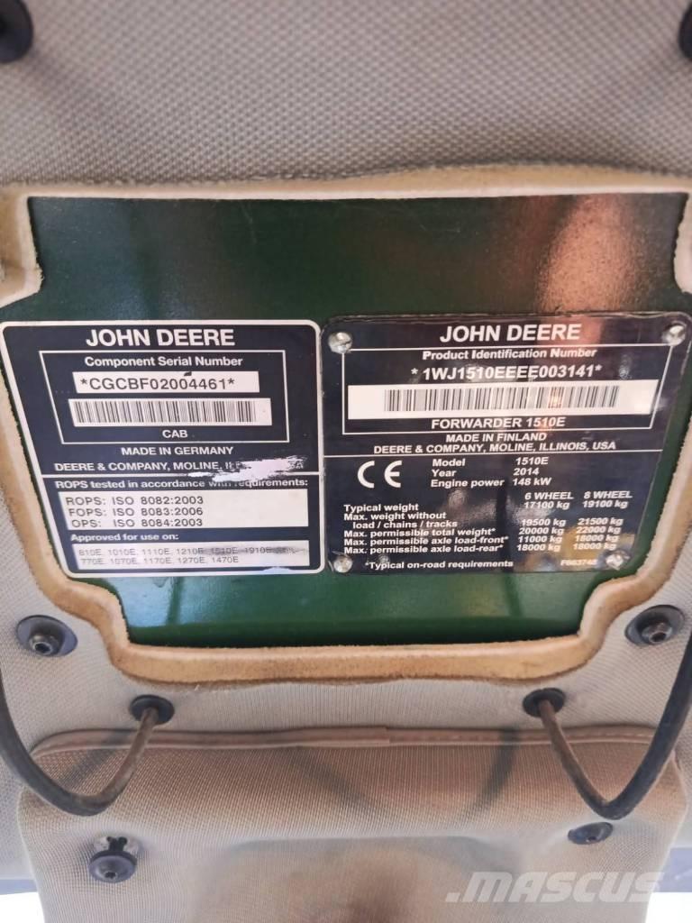 John Deere 1510 IT4 Μεταφορείς ξυλείας