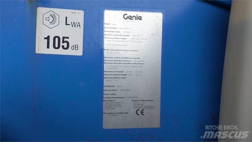 Genie S65 Ανυψωτήρες με τηλεσκοπικό βραχίονα