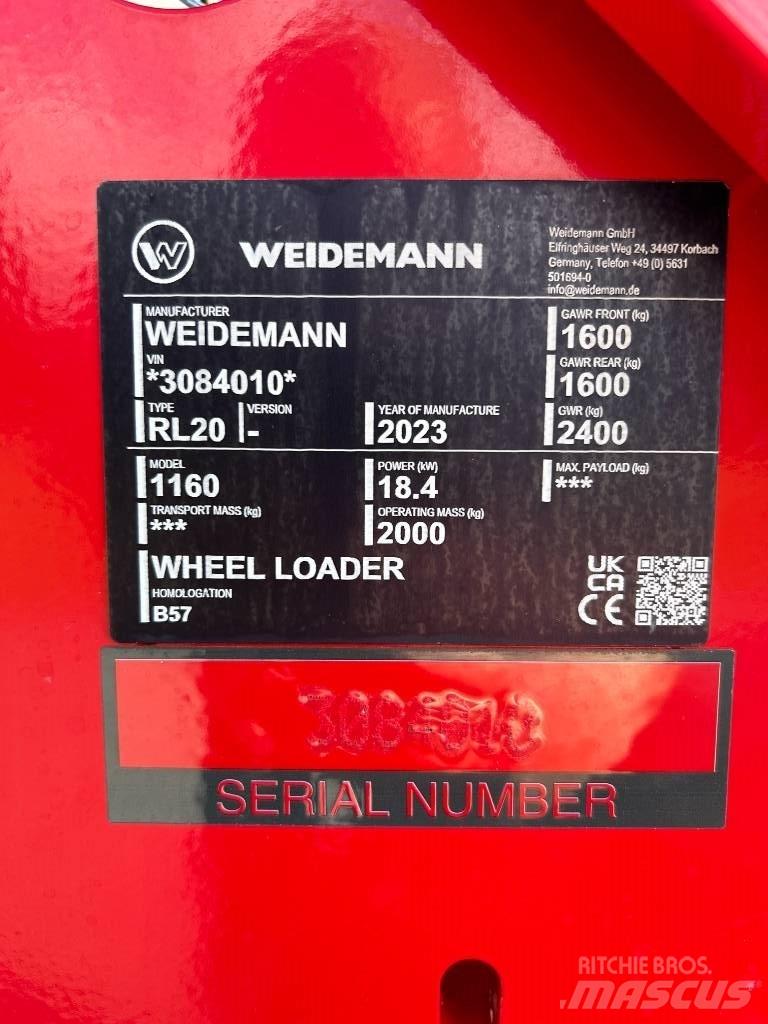 Weidemann 1160 Φορτωτές πολλαπλών χρήσεων