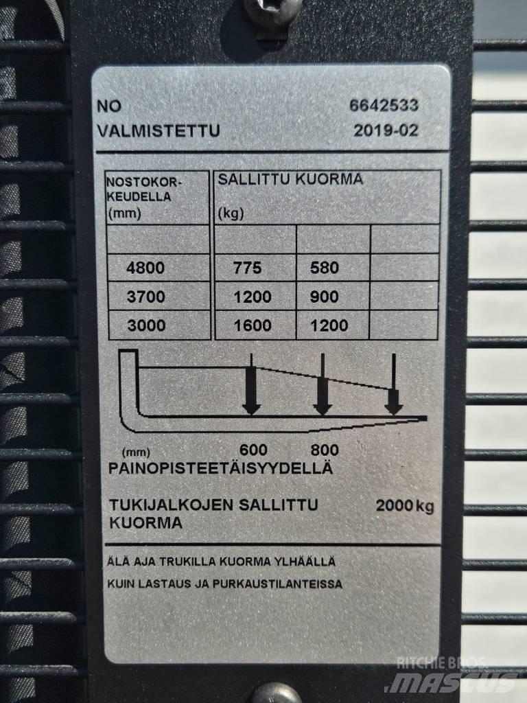 Toyota SPE 160 L Παλετοφόρα πεζού χειριστή με ιστό