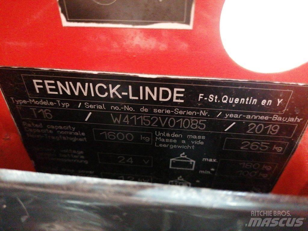 Linde T16 Χειροκίνητο περονοφόρο ανυψωτικό