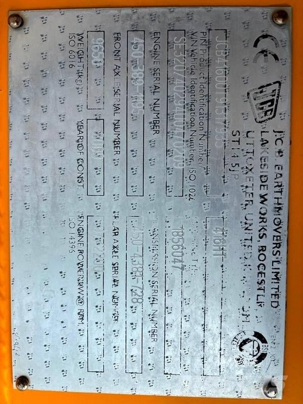 JCB 416 HT Φορτωτές με λάστιχα (Τροχοφόροι)