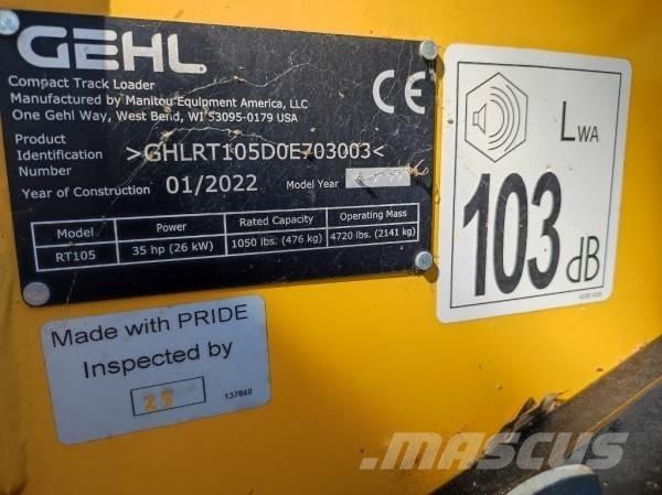 Gehl RT105 Φορτωτές με ερπύστριες