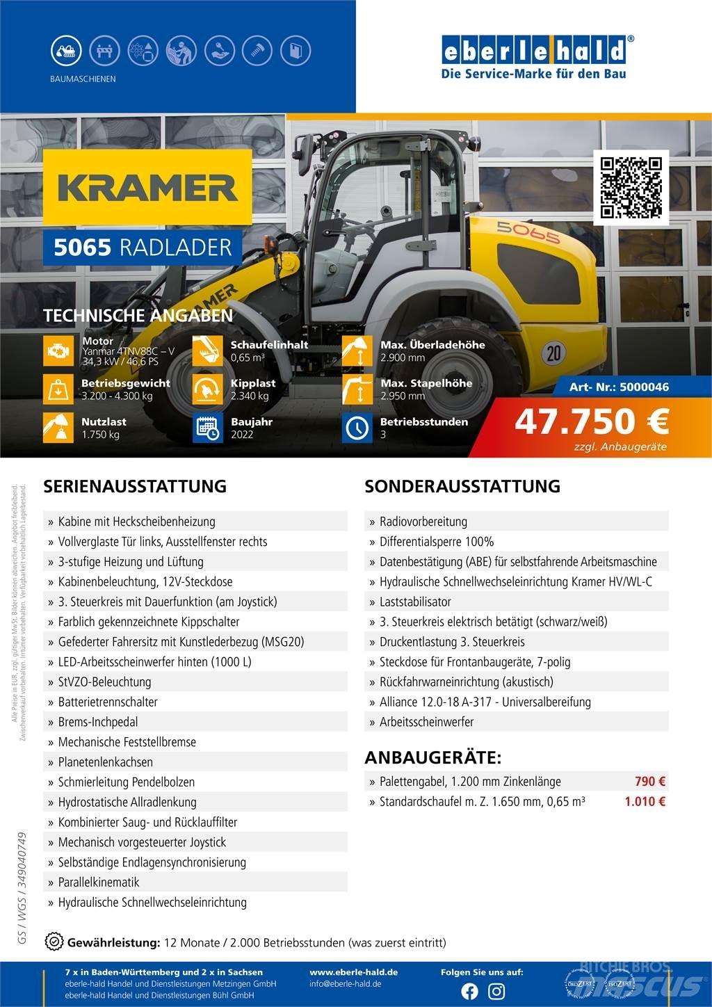 Kramer 5065 Φορτωτές με λάστιχα (Τροχοφόροι)