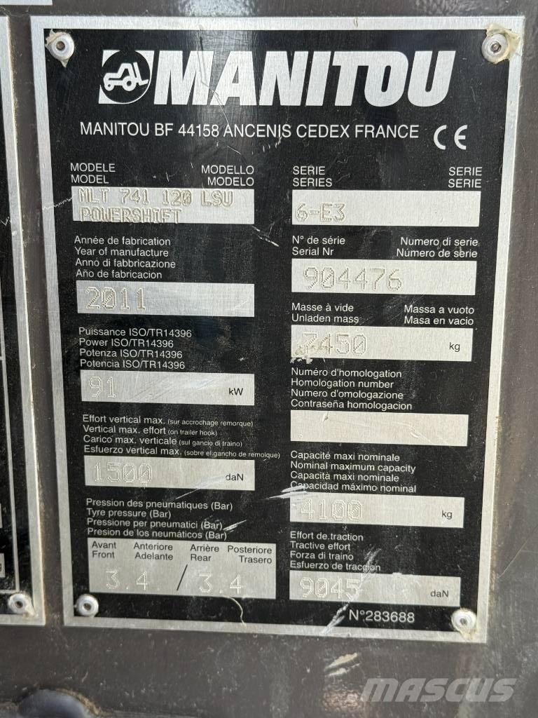 Manitou MLT 741-120 Τηλεσκοπικοί ανυψωτές