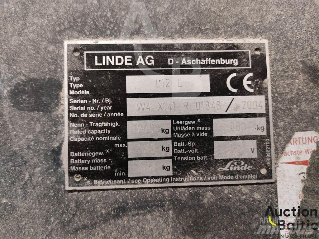 Linde L12 L Παλετοφόρα πεζού χειριστή με ιστό