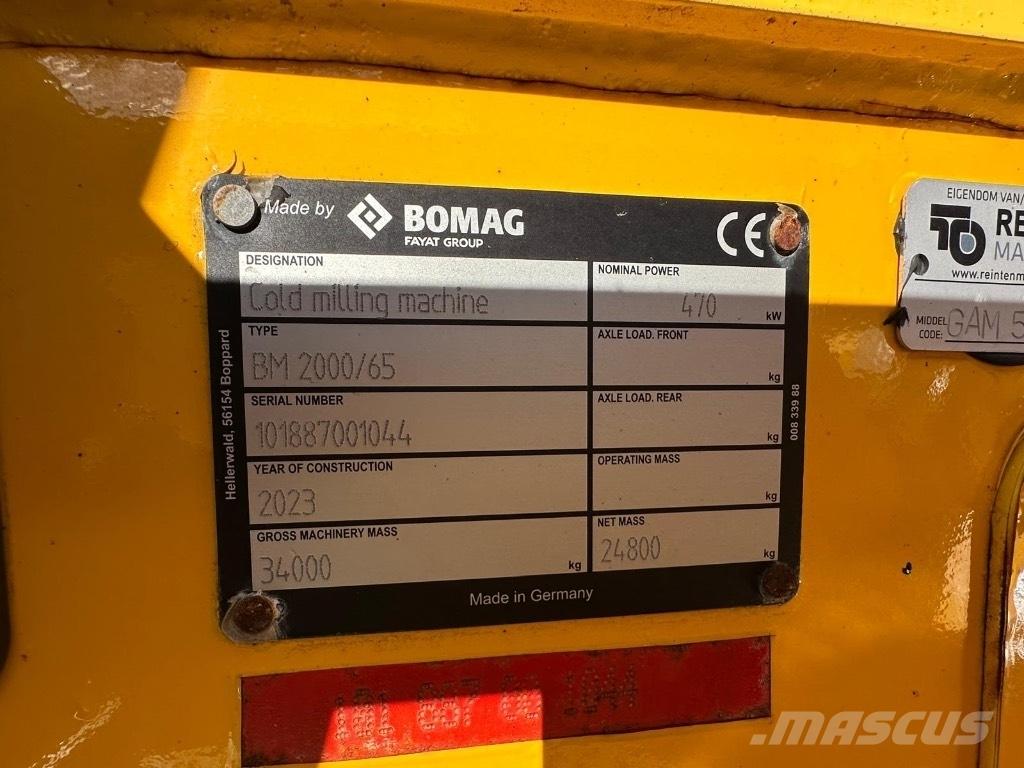 Bomag BM 2000/65 Επεξεργασίας επίστρωσης ασφάλτου