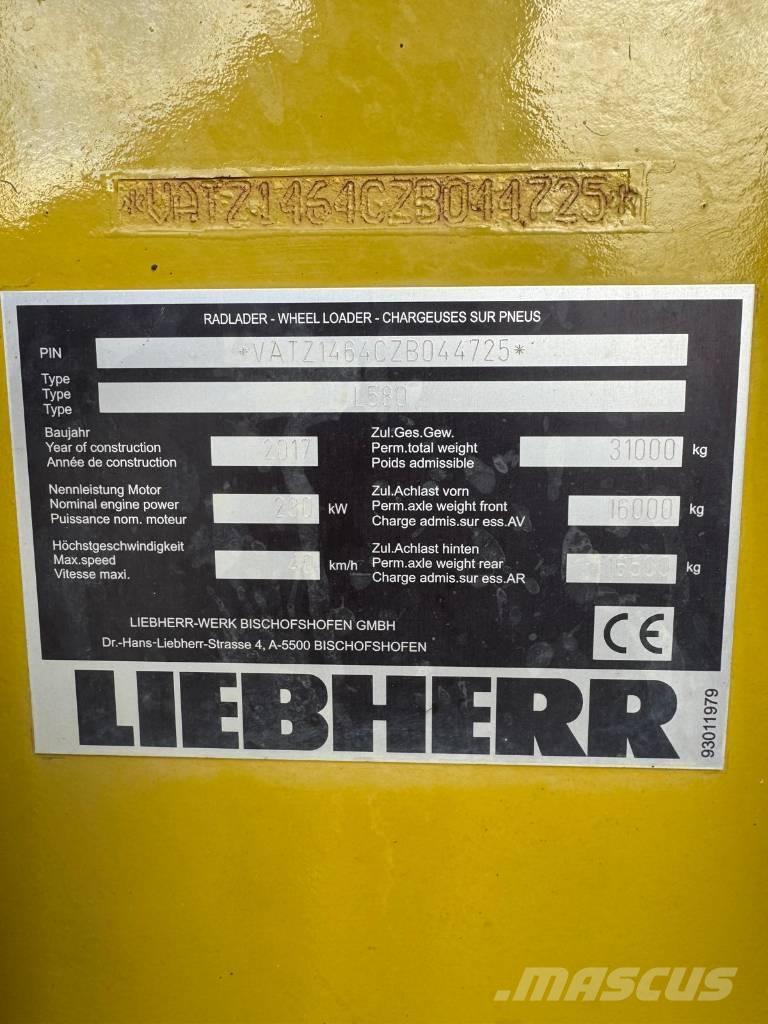 Liebherr L 580 Φορτωτές με λάστιχα (Τροχοφόροι)