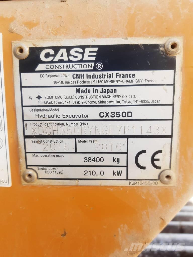 CASE CX 350 D Εκσκαφείς με ερπύστριες