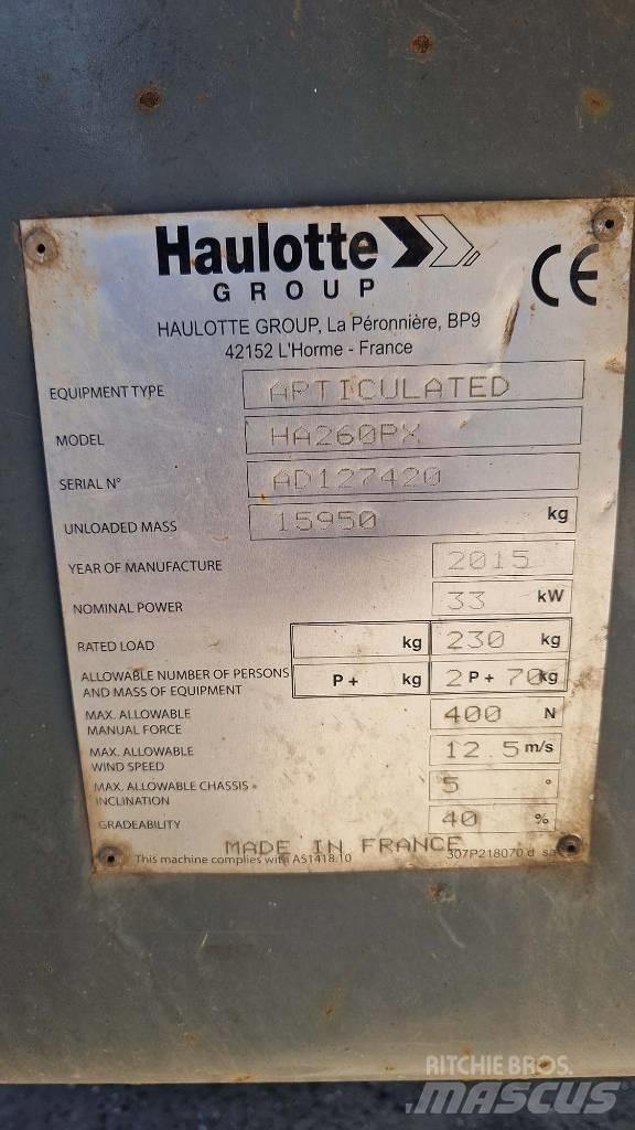 Haulotte HA 260 PX Ανυψωτήρες με αρθρωτό βραχίονα