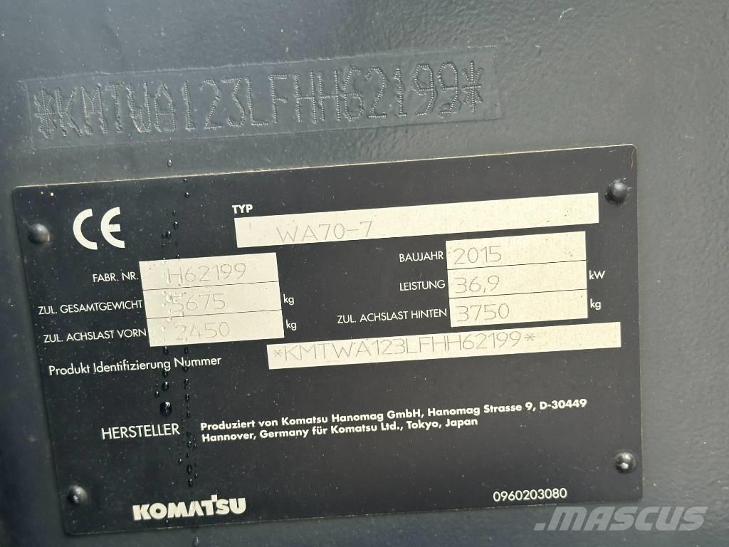 Komatsu WA 70 Φορτωτές με λάστιχα (Τροχοφόροι)