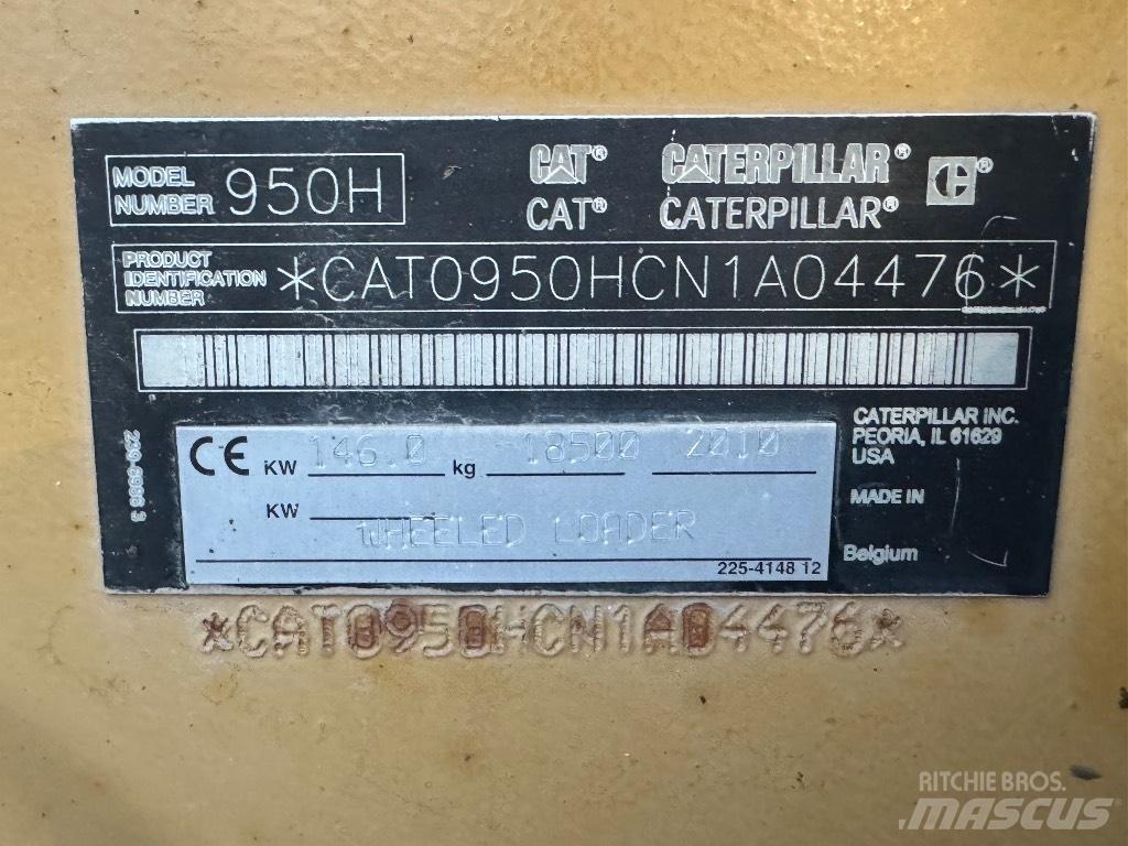 CAT 950H Φορτωτές με λάστιχα (Τροχοφόροι)