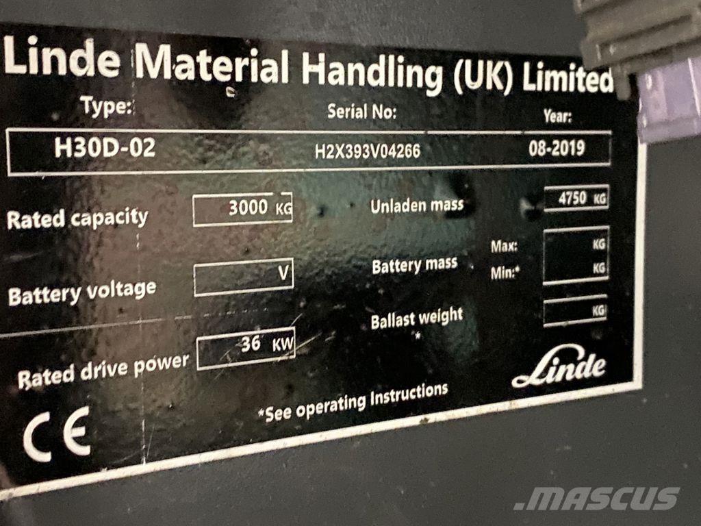 Linde H30D-02 Πετρελαιοκίνητα Κλαρκ