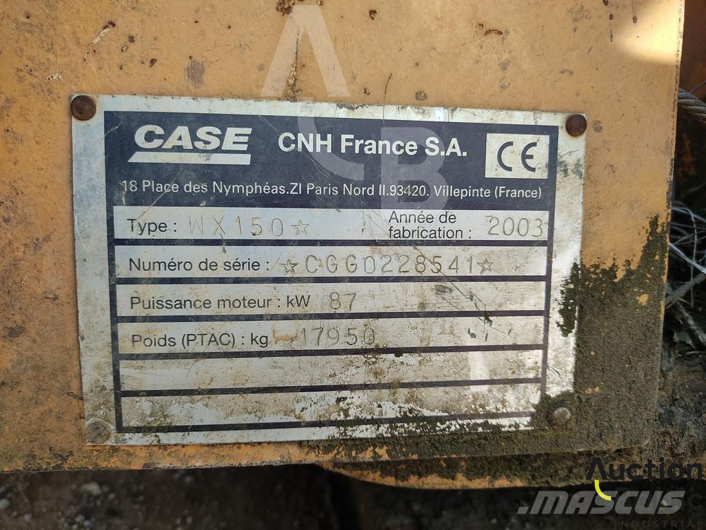 CASE WX 150 Εκσκαφείς με τροχούς - λάστιχα