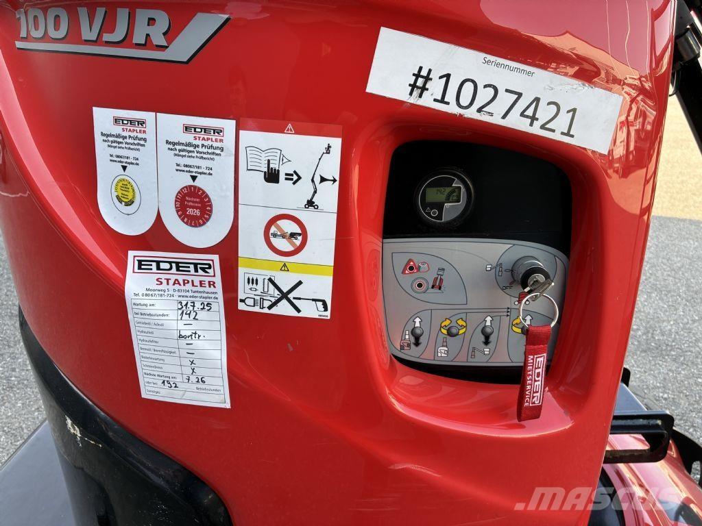 Manitou 100 VJR Ανυψωτήρες με κατακόρυφους πυλώνες