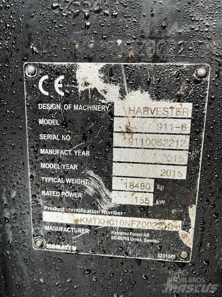 Komatsu 911.6 Θεριζοαλωνιστικές μηχανές