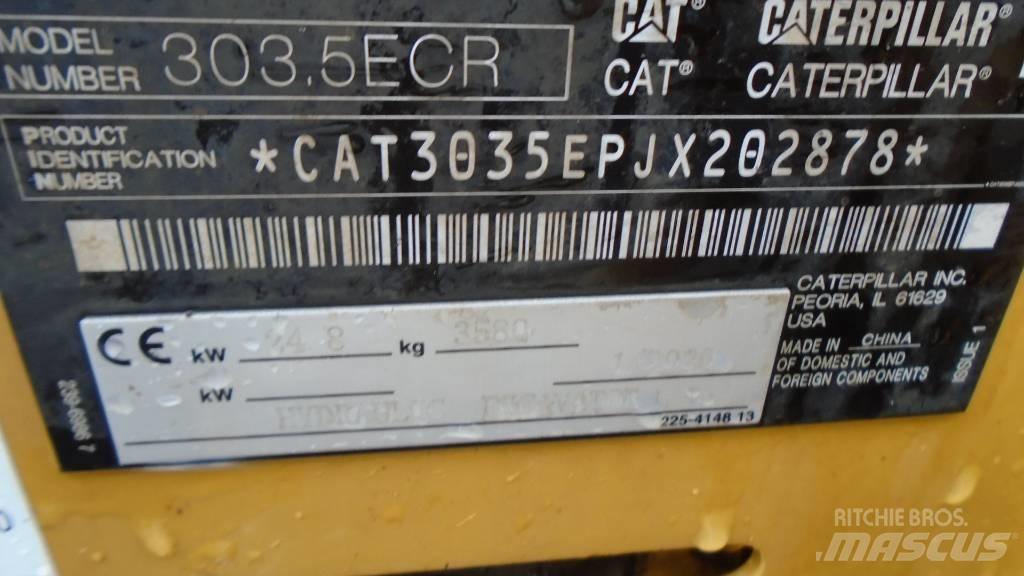CAT 303.5 E CR Εκσκαφάκι (διαβολάκι) < 7t