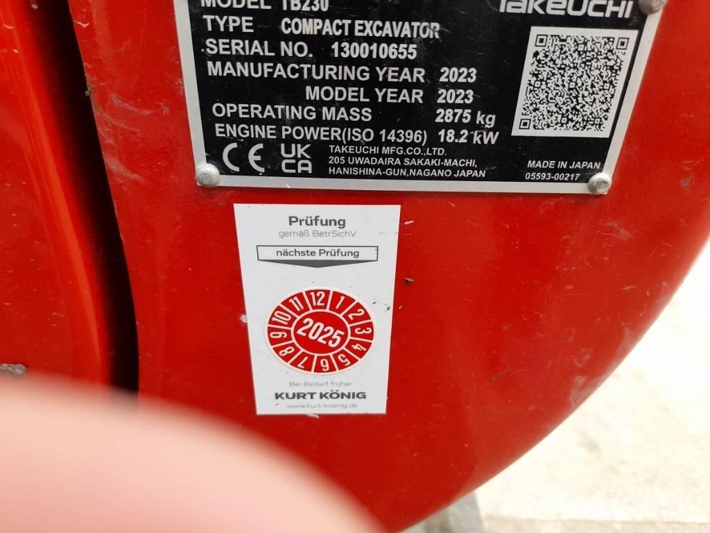 Takeuchi TB 230 Εκσκαφάκι (διαβολάκι) < 7t