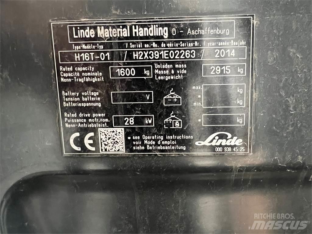 Linde H16T Περονοφόρα ανυψωτικά κλαρκ με φυσικό αέριο LPG