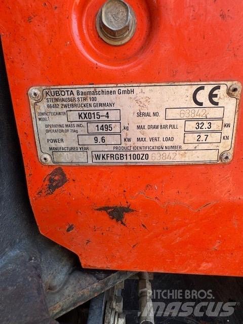 Kubota KX 015-4 Εκσκαφάκι (διαβολάκι) < 7t