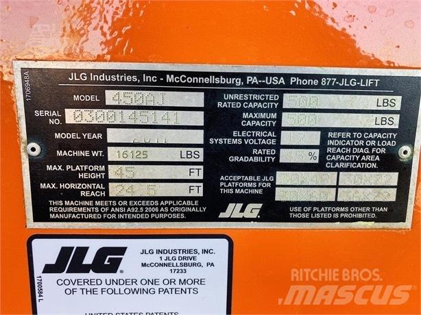 JLG 450 AJ II Ανυψωτήρες με αρθρωτό βραχίονα