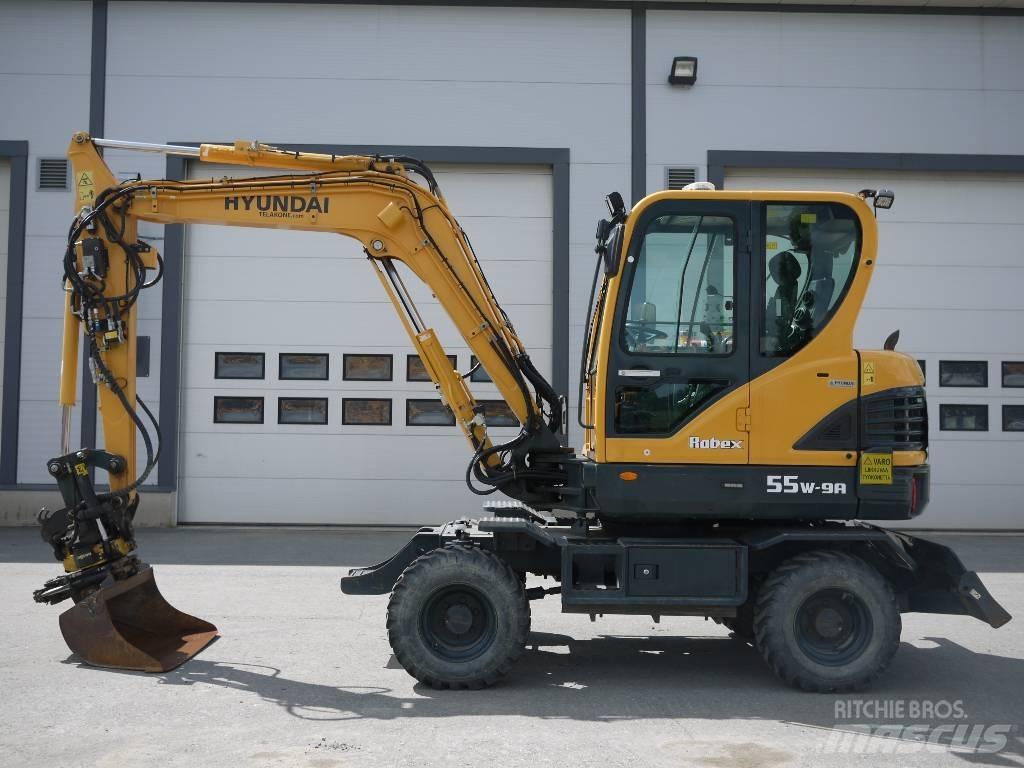 Hyundai R 55W-9A Εκσκαφείς με τροχούς - λάστιχα