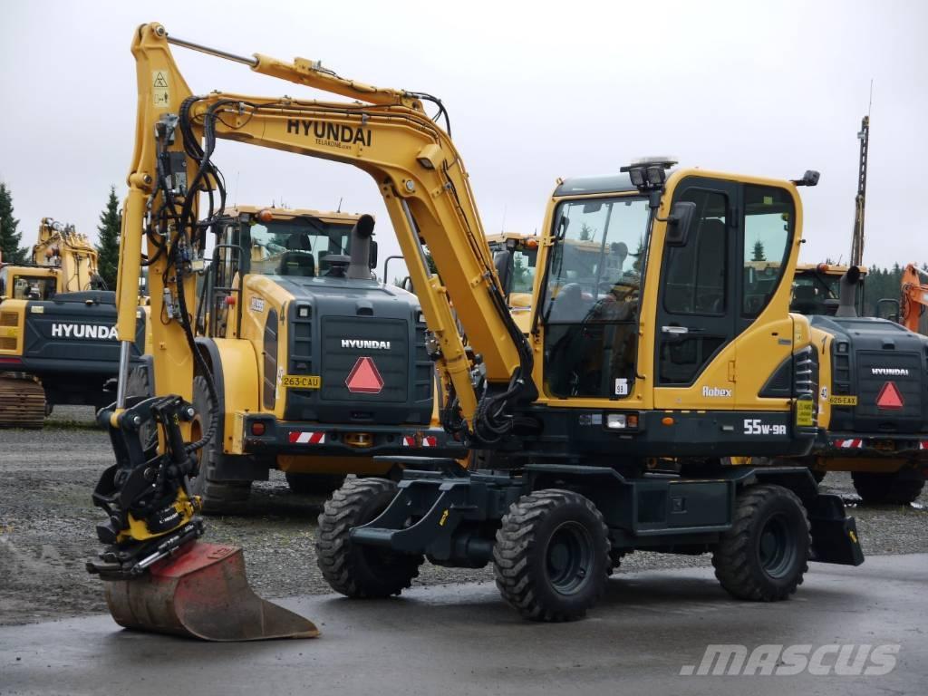 Hyundai R 55W-9A Εκσκαφείς με τροχούς - λάστιχα