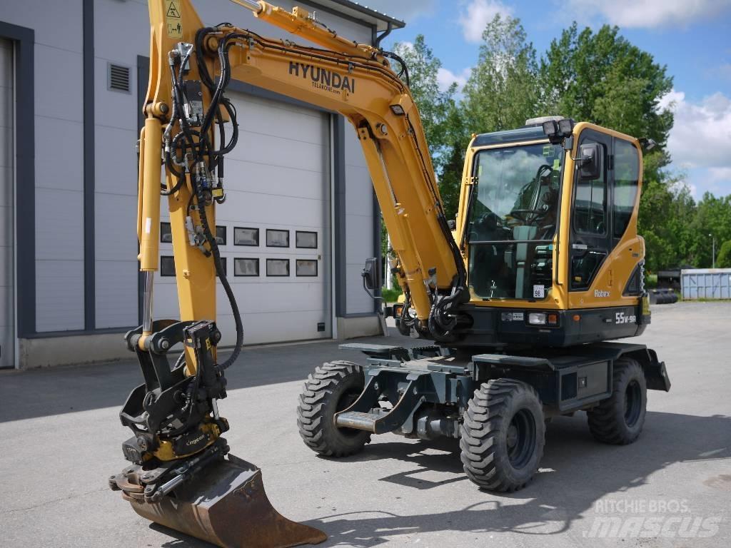 Hyundai R 55W-9A Εκσκαφείς με τροχούς - λάστιχα
