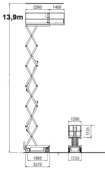 Iteco IT 12122 Ανυψωτήρες ψαλιδωτής άρθρωσης