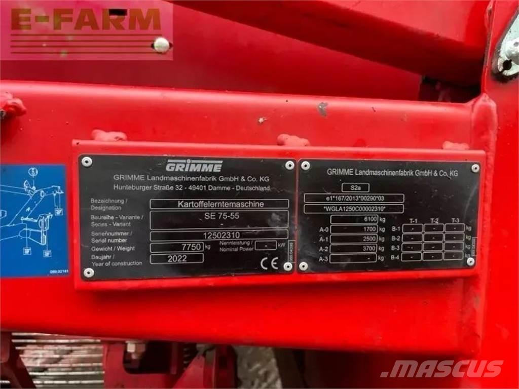 Grimme se 75-55 sb Εξοπλισμός πατατοκαλλιεργειών - Άλλα