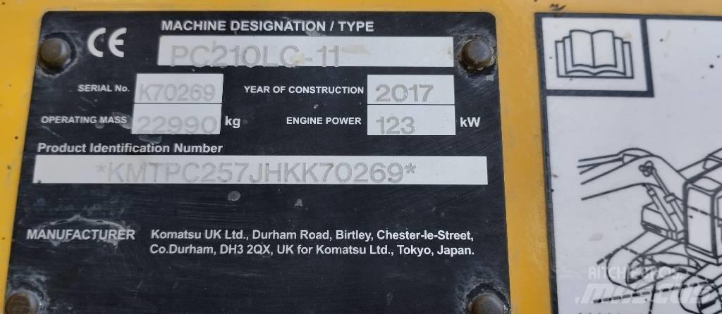 Komatsu PC210LC-11 Εκσκαφείς με ερπύστριες