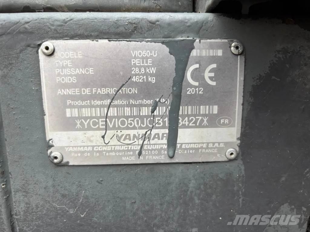 Yanmar VIO50-U Εκσκαφάκι (διαβολάκι) < 7t